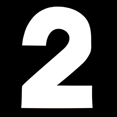 Трафарет для торта "Цифра 2", высота 25 см, пластик