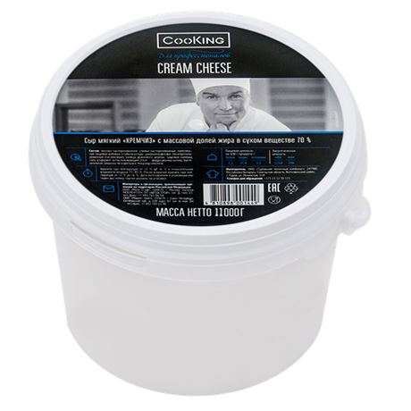 Сыр творожный сливочный Кремчиз 70% 11 кг, COOKING, БЕЛАРУСЬ