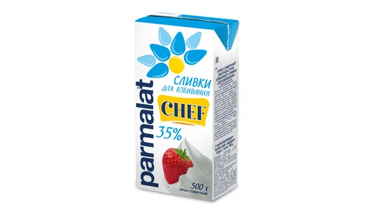 Сливки ультрапастеризованные Parmalat 35%, бзмж, 1 л