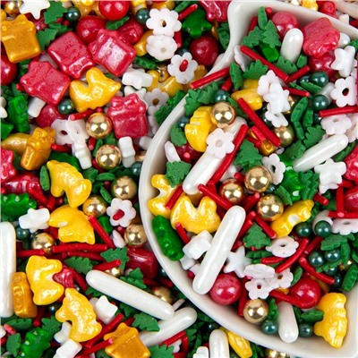 Посыпка кондитерская "Новогодние игрушки", 25 гр