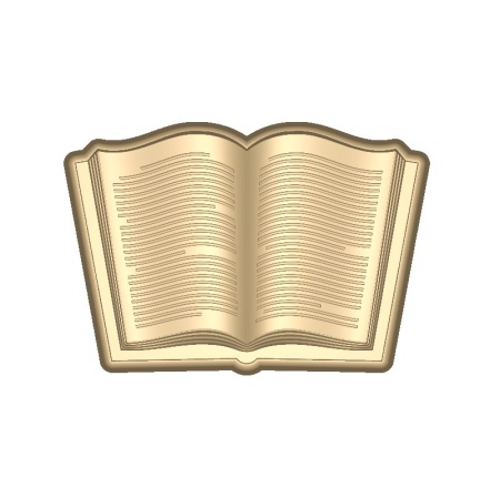 Форма пластиковая для шоколада "Книга развернутая"