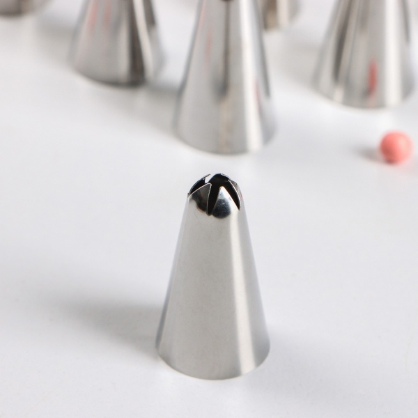 Набор насадок кондитерских, d=1,5 см, 24 шт, в кейсе