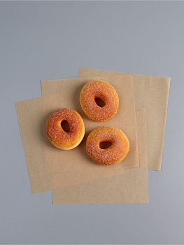 Бумага для выпечки пергаментная крафт, 18*18 см, набор 10 шт