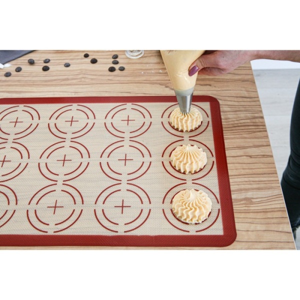 Коврик армированный силиконовый «Макарон.Плюс», 42×29,5 см