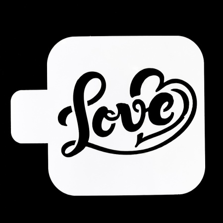 Трафарет для бенто-торта «LOVE», 9*9 см