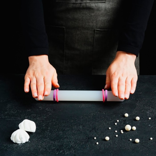 Скалка с ограничителями кондитерская Konfinetta, 21 см