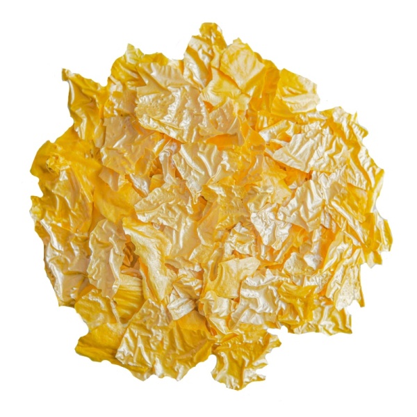 Перламутровые съедобные хлопья Флекс Желтый, 50 гр