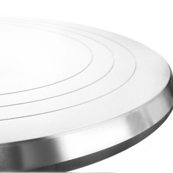 Столик вращающийся профессиональный металлический Д31 см (цвет ножки зеленый)