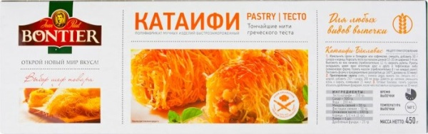 Тесто Bontier КАТАИФИ (Дубайский шоколад), 450 гр