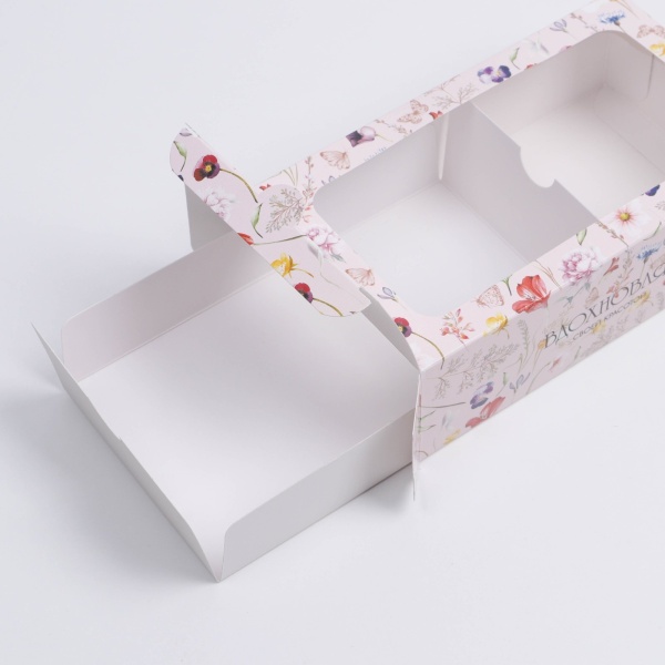 Коробка для макарон «Вдохновляй», 180*105*105 мм