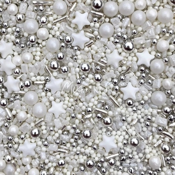 Посыпка фирменная MIXIE "Серебряная свадьба", 50 гр Посыпка фирменная MIXIE "Серебряная свадьба", 50 гр