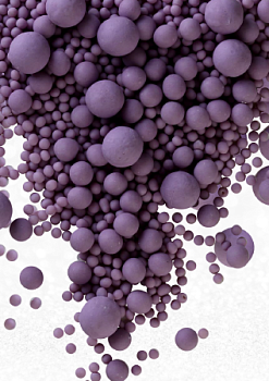 Взорванные зёрна риса №291М "Матовый сиреневый", 50 гр Взорванные зёрна риса №291М "Матовый сиреневый", 50 гр