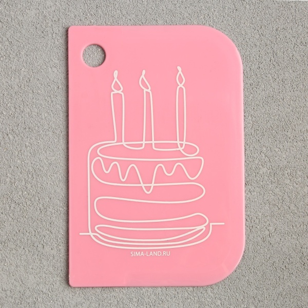 Набор кондитерских шпателей 11.5×8 см, 11.2×6.5 см, 10×7 см «Создаю праздник», 3 шт