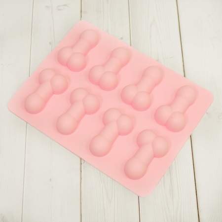 Форма силиконовая для шоколада 18+ , 8 ячеек