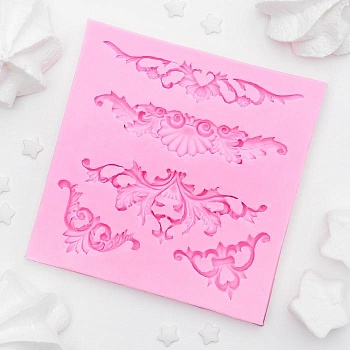 Молд силиконовый Вензеля, лепнина, 10,5×10,5 см