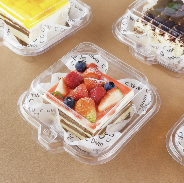 Коробка для бенто-торта и моти ПРОЗРАЧНАЯ, пластик, 145*145*75 мм, 1 шт