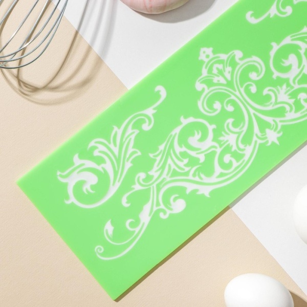 Коврик для айсинга Доляна «Вензель», 34×11,5 см