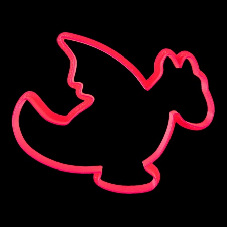 Вырубка для пряника "Дракон №1" пластик, 10 см Вырубка для пряника "Дракон №1" пластик, 10 см