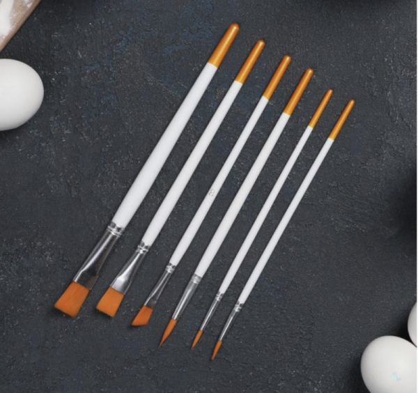 Набор кондитерских кисточек для декорирования Доляна «Ларсон», 6 шт