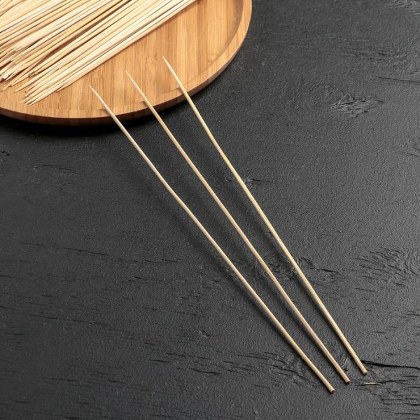 Набор шампуров деревянных 30 см 85-90 шт d=3 мм