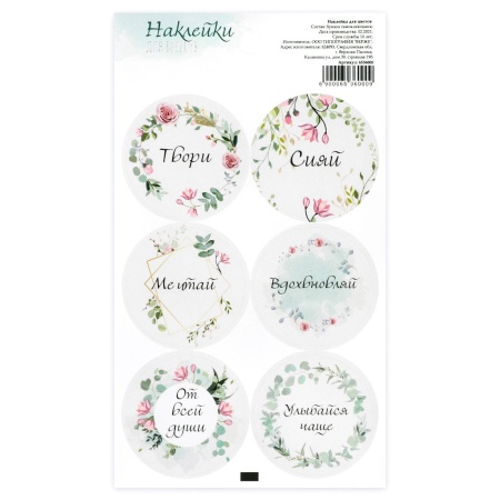 Наклейки "Улыбайся", 16 х 9,5 см