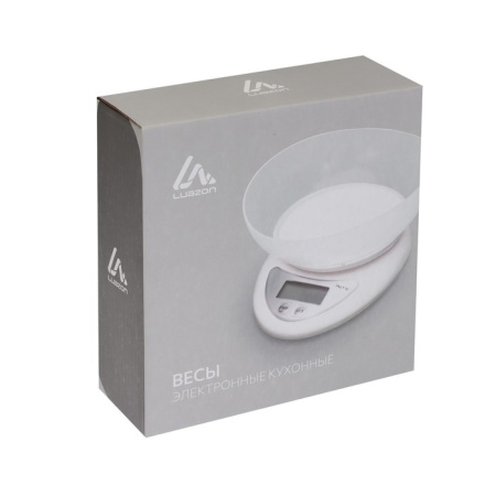 Весы кухонные Luazon LVK-706, электронные, с чашей, до 5 кг