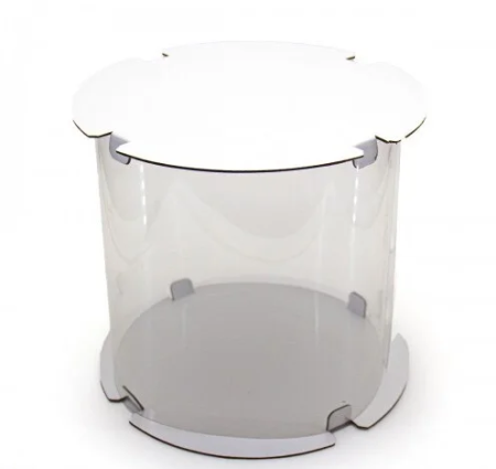 Коробка для торта и пряничного домика ТУБУС, 200*200 мм