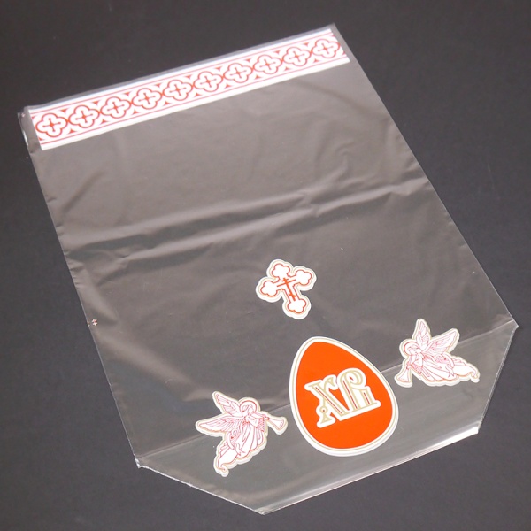 Пакет для кулича с рисунком ХВ, 21*31 см, 1 шт