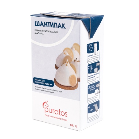 Крем для взбивания на растительных маслах Шантипак, 1 л