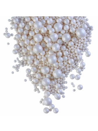Взорванные зёрна риса №254 "Жемчуг белоснежный 3-10 мм", 50 гр