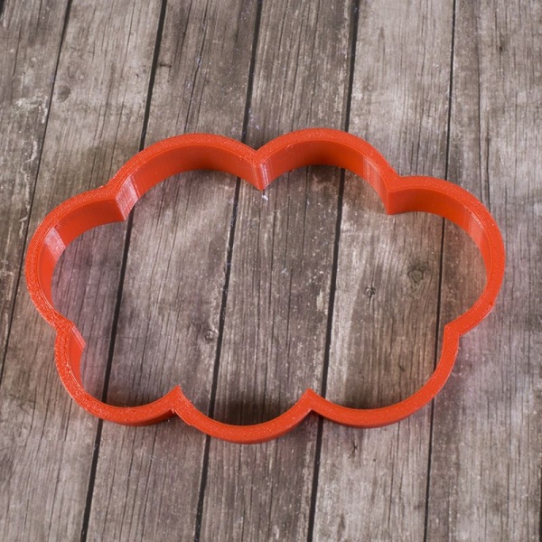 Вырубка для пряника "Облако" пластик большой, 12 см