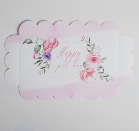 Коробка для печенья и пряников «Happy your day», 210*105*30 мм