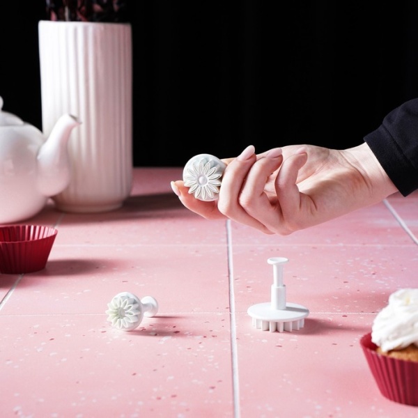 Набор плунжеров кондитерских Доляна «Герберы», 3 шт, размеры цветков: 5,5 см, 4 см, 2,5 см