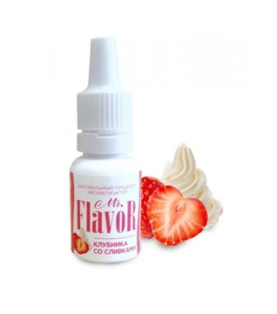 Ароматизатор Клубника со сливками Mr.Flavor, 10 мл
