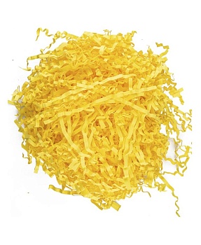 Наполнитель бумажный Желтый, 50 г (гофрированный)