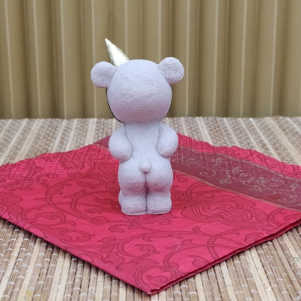 Силиконовый молд Мишутка задувает свечу