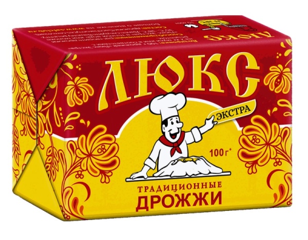 Дрожжи хлебопекарные прессованные "ЛЮКС Экстра ", 100 гр