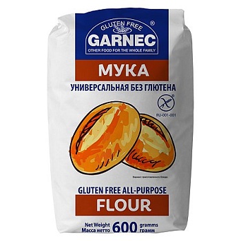 Мука универсальная без глютена GARNEC,  600 гр