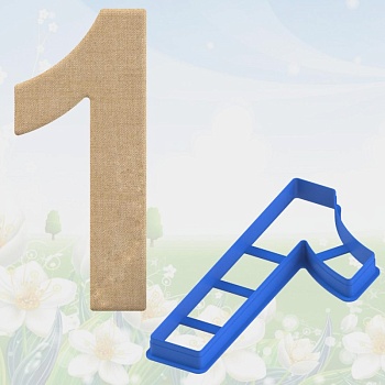 Форма вырубка для торта Цифра 1, размер 25