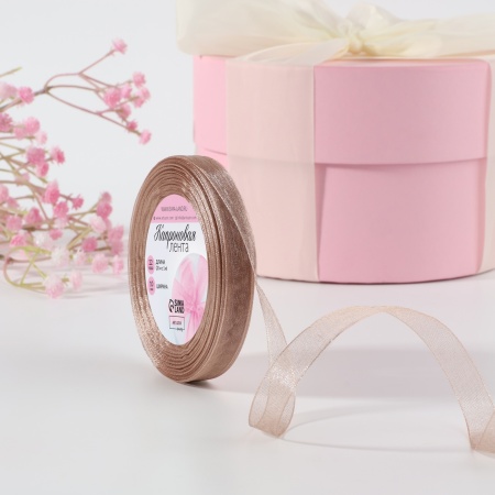 Лента капроновая 10 мм × 20 ± 1 м, бежевый №160