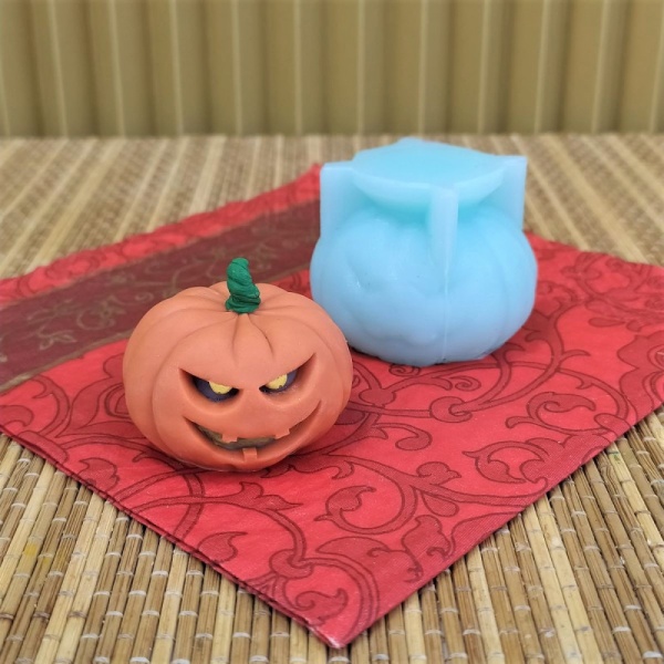 Молд силиконовый 3D "Тыква на хэллоуин"