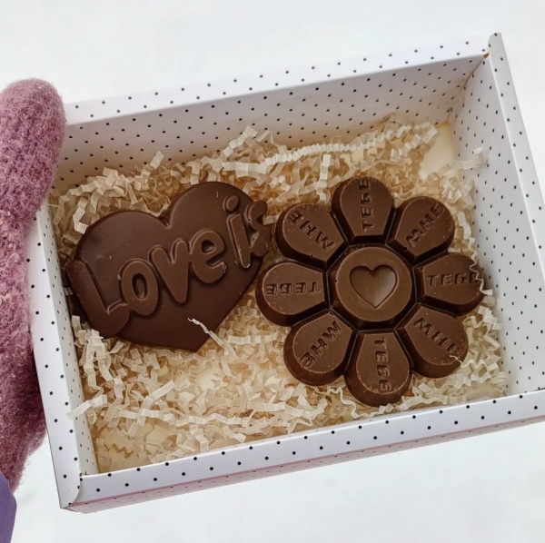 Форма пластиковая для шоколада «Любовная Ромашка»