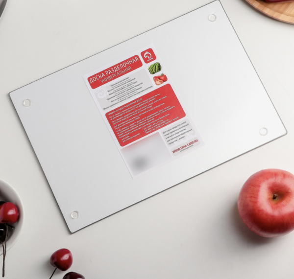 Доска разделочная Доляна «Фигаро», 30×20 см, стекло