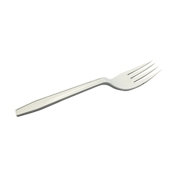 Вилка для бенто-торта биоразлагаемая ECO Fork white, бежевая, 15 см
