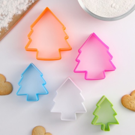 Набор форм для вырезания печенья «Елочка», 5 шт