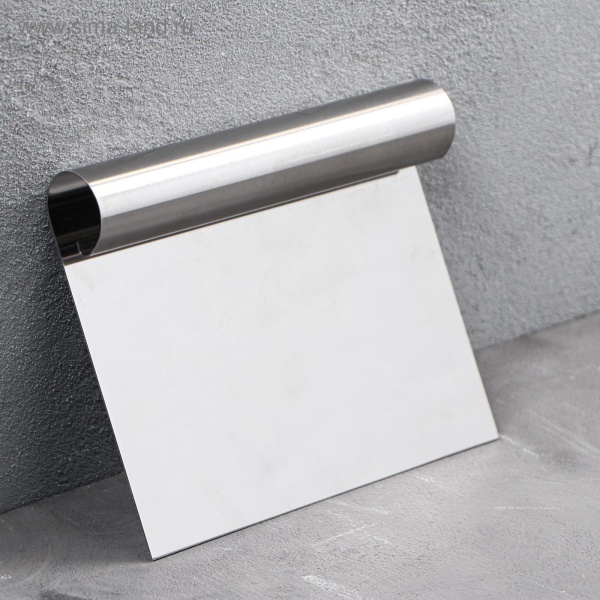 Шпатель кондитерский для выравнивания, металл, 15*12 см