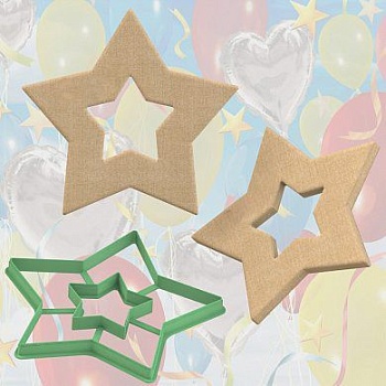 Форма-вырубка для торта " Звезда №2 " размер 20 см