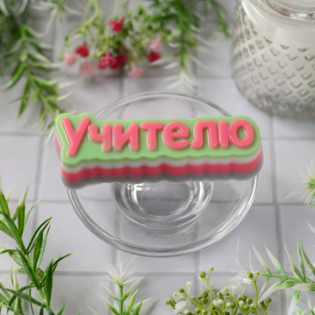 Форма пластиковая для шоколада "Учителю (надпись)"