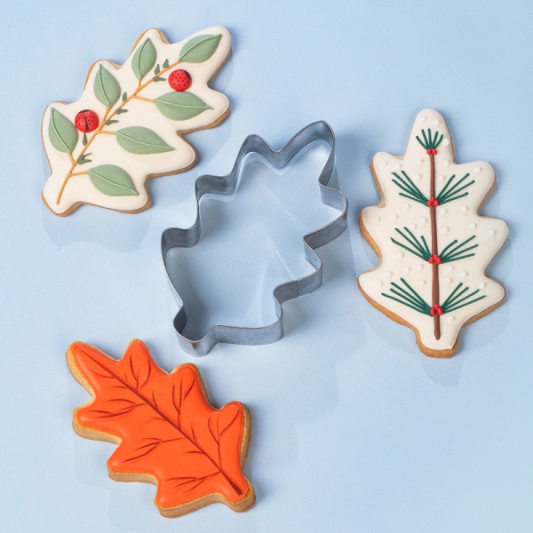 Вырубка для пряника "Лист дуба", 112х66 мм