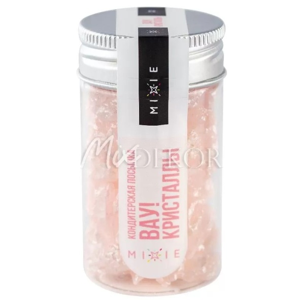 Посыпка фирменная MIXIE "Вау! Кристаллы" розовые, 50 гр Посыпка фирменная MIXIE "Вау! Кристаллы" розовые, 50 гр